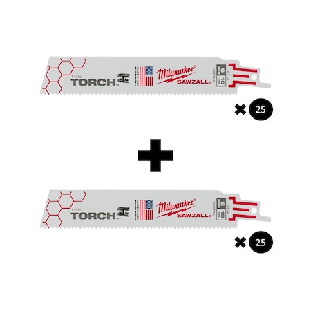 Milwaukee Tool SAWZALL BL 10T 6LG, 50 Total 48-00-8712, 48-00-8712